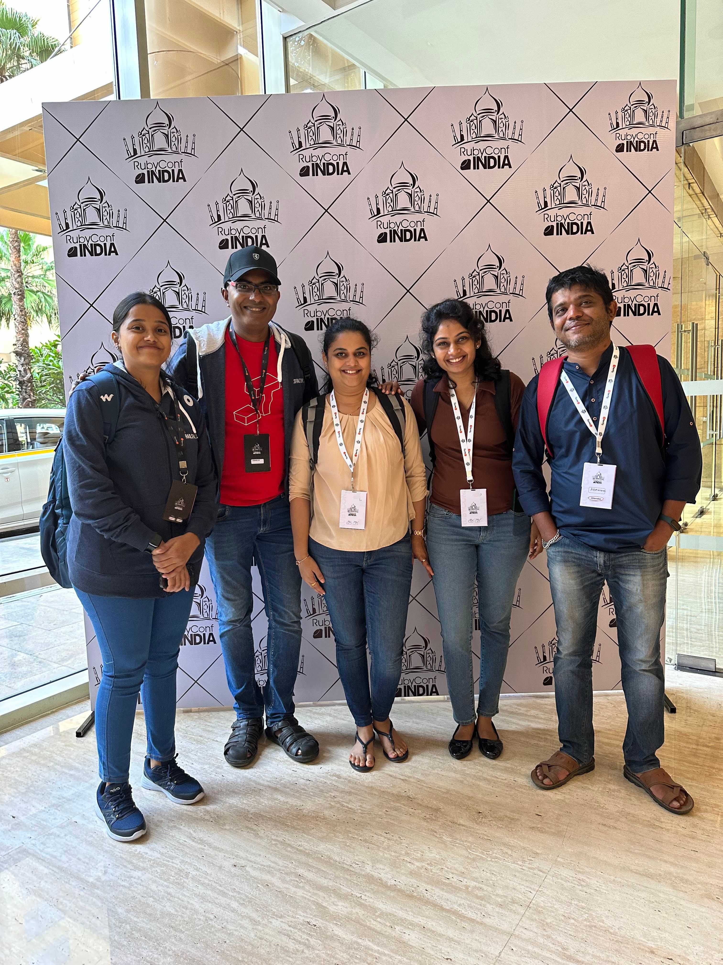 Railsfactory Team at Rubyconfindia2024