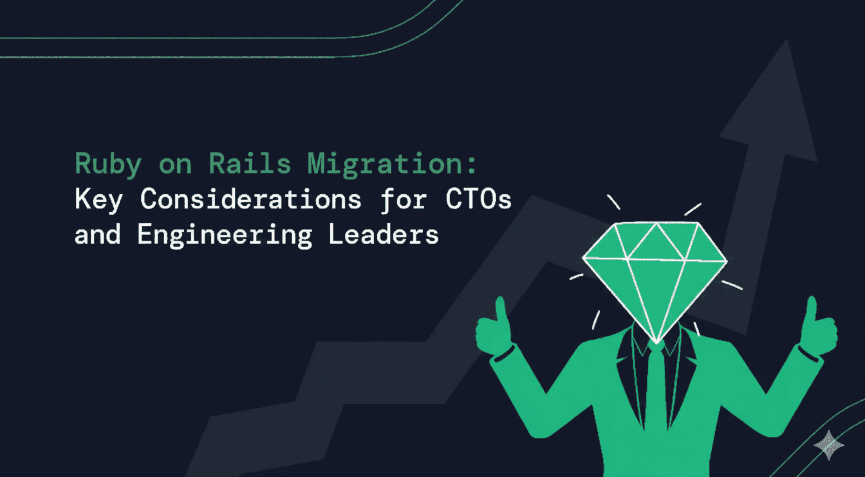 A man with ruby gem as head showing thumbs up